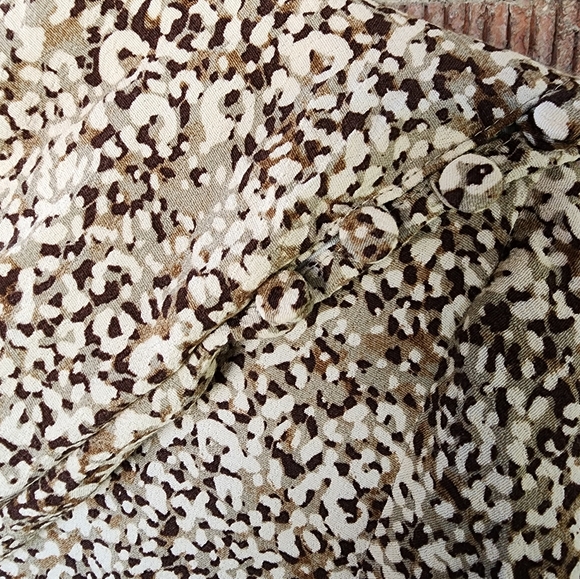Zara Animal Print Wrap Dress Size M Brown/Cream (NWT) - Picture 14 of 16